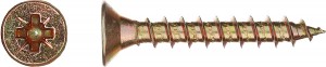 Шуруп, 6,0х120 мм, по ДСП, ДВП, дереву, желтопассивированный