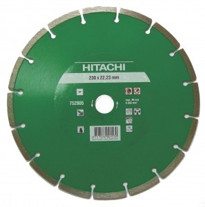 Диск алмазный 230х22,2 мм, сегментный, сухой рез HITACHI