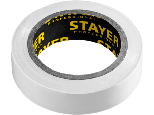 Изолента ПВХ, 15мм х 10м, белая STAYER "Protect-10"
