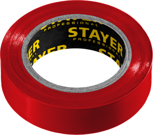 Изолента ПВХ, 15мм х 10м, красная STAYER "Protect-10"
