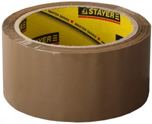 Лента клеящая, 48мм х 60м, упаковочная, коричневая STAYER