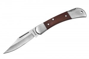 Нож складной, с деревянными вставками, большой STAYER