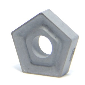 Пластина твердосплавная, PNUM-110408 Т15К6 (Н10), пятигранная, dвн=6 мм, (10114) со стружколомом