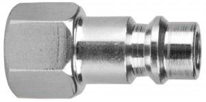 Переходник для пневмоинструмента, резьба 1/4" - быстросъем ("мама" - "папа") STELS