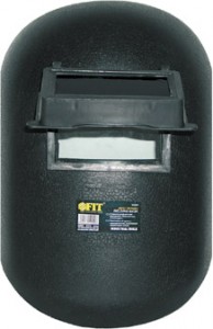 Маска сварщика, стекло 102х52 мм, с откидным стеклом, пластик FIT