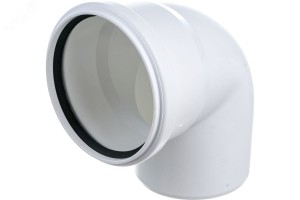 Отвод ПНД  50-87* белый