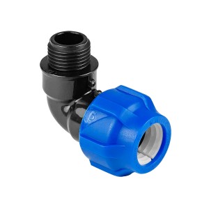 Отвод ПЭ с наруж. резьбой 20х3/4"