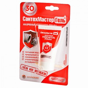 Анаэробный уплотнитель резьбы 15 г СантехмастерГель (красный)