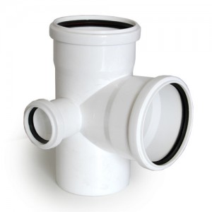 Крестовина 110х110х50-87*, двухплоскостная, левая, внутр. малошумн. канализ.