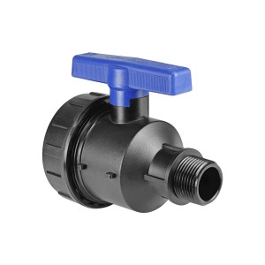 Кран компрессионный 1 1/2", гайка-штуцер