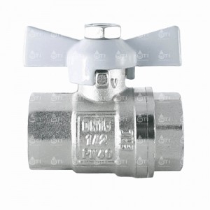 Кран шар. баб. 3/4", гайка-гайка, вода STI