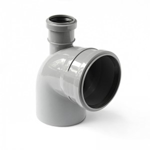 Отвод 110-87*, с выходом 50 (вверх) внутр. канализ.