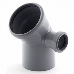 Отвод 110-45*, с выходом 50 (правый) внутр. канализ.