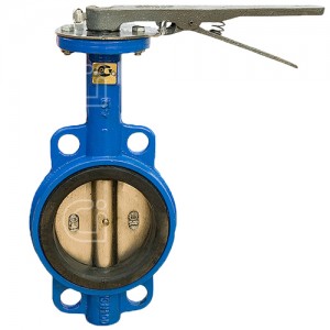 Затвор ДУ100 поворотный дисковый, ручной Ci