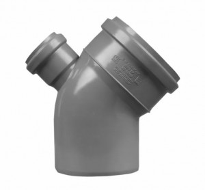 Отвод 110-45*, с выходом 50 (вверх) внутр. канализ.