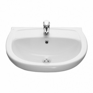 Умывальник Santeri Версия 57, с переливом, без пьедестала, белый