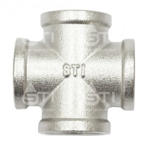 Крестовина 1/2" никелированная