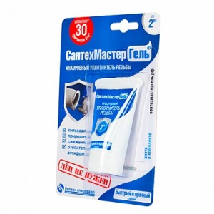 Анаэробный уплотнитель резьбы 15 г, синий СантехмастерГель