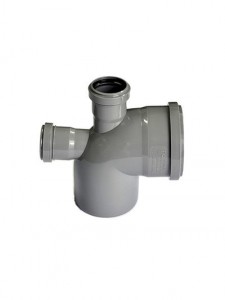 Отвод 110-87*, с выходом 50 (вверх/сзади) внутр. канализ.