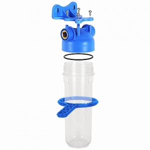 Корпус магистрального фильтра 1/2", прозрачный, 10" АКВАБРАЙТ