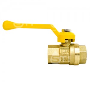 Кран шар. рыч. 3/4", гайка-гайка, газ STI