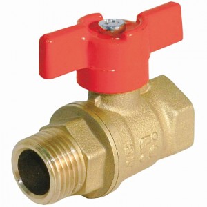 Кран шар. баб. 3/4", гайка-штуцер, вода БАЗ