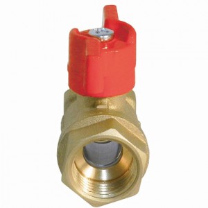 Кран шар. баб. 1/2", гайка-гайка, вода БАЗ