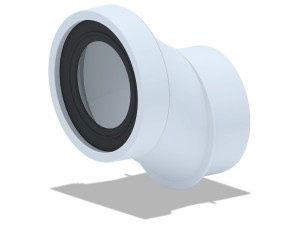 Эксцентрик для унитаза 40 мм, жесткий, с выпуском 110 мм