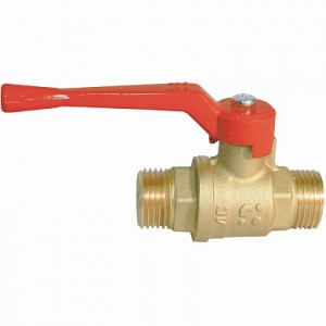 Кран шар. рыч. 1/2", штуцер-штуцер, вода БАЗ