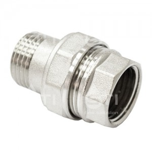 Соединитель 3/4'' прямой, никелированный