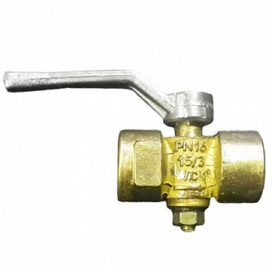 Кран для манометра 1/2" (11Б18бк), без площадки, с ручкой