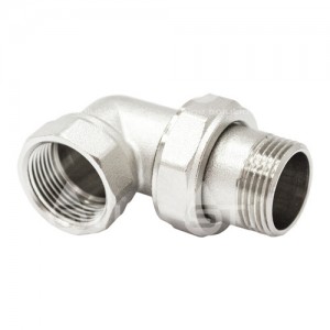 Соединитель 3/4'' угловой, никелированный