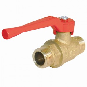 Кран шар. рыч. 3/4", штуцер-штуцер, вода БАЗ