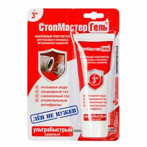 Анаэробный уплотнитель резьбы 60 г, красный СантехмастерГель