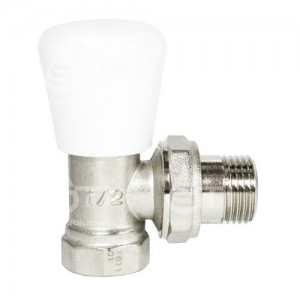 Вентиль для радиатора 3/4", угловой STI