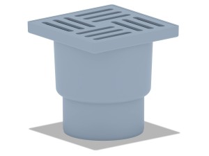 Трап вертикальный 110, пластиковая решетка 150х150 мм АНИПЛАСТ