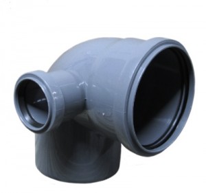 Отвод 110-87* с выходом 50 (левый) внутр. канализ.