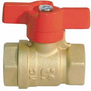 Кран шар. баб. 3/4", гайка-гайка, вода БАЗ