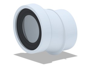 Эксцентрик для унитаза 20 мм, жесткий, с выпуском 110 мм