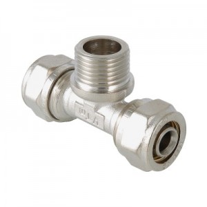 Тройник обжимной 32х1"х32 наружная резьба