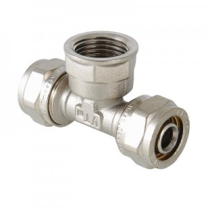 Тройник обжимной 32х1"х32 внутренняя резьба