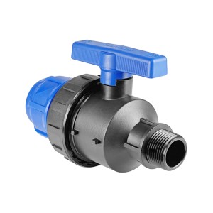 Кран компрессионный 63x2", цанга-штуцер