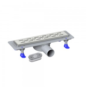 Трап линейный, 330 мм, поворотный выпуск 50 мм, нержавеющая решетка VALFEX