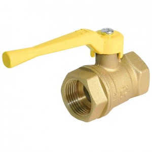 Кран шар. рыч. 3/4", гайка-гайка, газ БАЗ