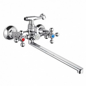 Смеситель для ванны, двуручный, длинный излив LIGEYA L2361