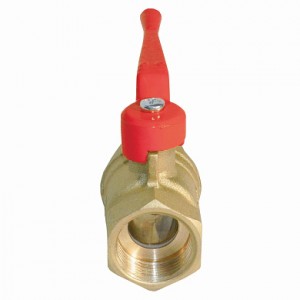Кран шар. рыч. 3/4", гайка-гайка, вода БАЗ