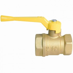 Кран шар. рыч. 3/4", гайка-гайка, газ БАЗ