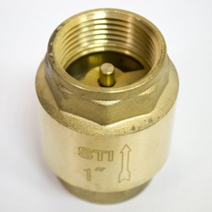 Клапан обратный 3/4", пружинный, латунный шток STI