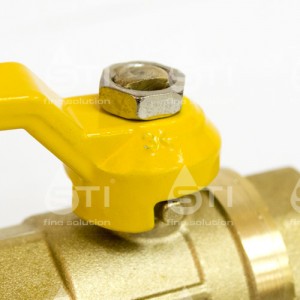 Кран шар. рыч. 1 1/2", гайка-гайка, газ STI