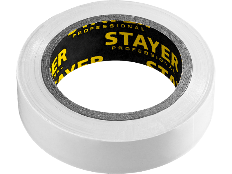 Изолента ПВХ, 15мм х 10м, белая STAYER "Protect-10"
